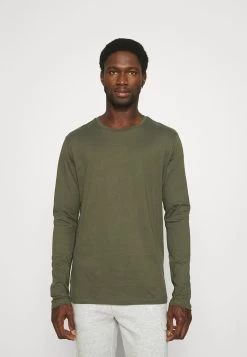 Pier One 2 Pack - Camiseta De Manga Larga - Olive/Dark Blue -Pier One fbf130aeedee491594c388dc1fd3399d