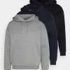 Pier One 3 Pack - Sudadera - Dark Blue/Black/Mottled Grey -Pier One ff17df88063f4783ac8f7548600524f6